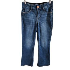 Democracy Woman Size 10P Ab Solutions Boot Cut Jean Medium Wash Comfort Western